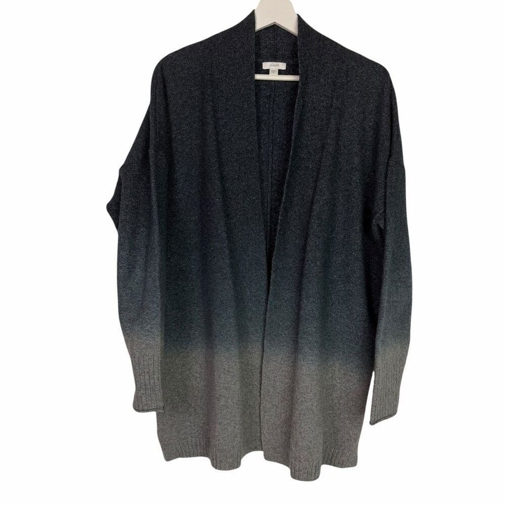 J. Jill  Pure Jill Medium Blue Gray Ombre Open Front